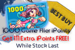 Exclusive! 1000 Game Flier iPoints, FREE 111 iPoints