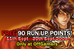 Free 90 Run Up Points, While Stocks Last!