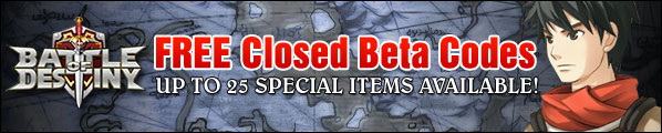 Battle Of Destiny Free Closed Beta Codes