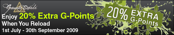 Granado Espada SEA: +20% Extra G-Points