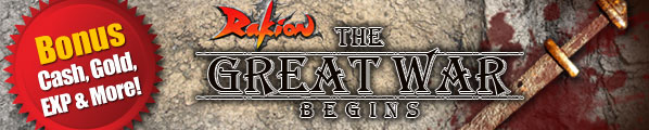 Rakion: The Great War - Bonus Rakion Cash, Rakion Gold, Exp & More!