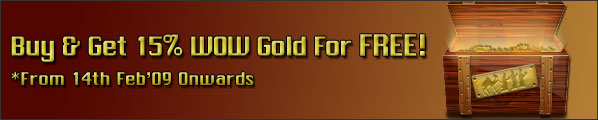 15% Extra World Of Warcraft WOW Gold