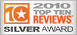2010 Top Ten Reviews Bronze Award