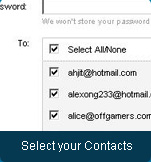 OffGamers Affiliate Program: Step 3 - Select Your Contacts & Start Inviting!