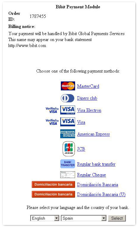domiciliacion bancaria