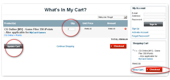 Buy CQ Online Game Flier iPoint - Step 4