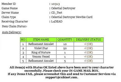 Celestial Destroyer Newbie Card - Step 7b